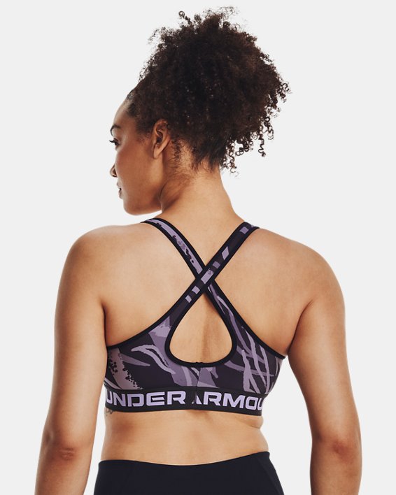 Women's Armour® Mid Crossback Mid Printed Sports Bra | Under Armour